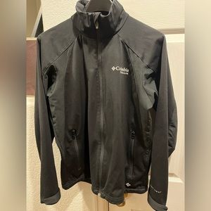 Columbia Titanium Men's Softshell Jacket Omni Heat Long Sleeve Black‎ Size Small
